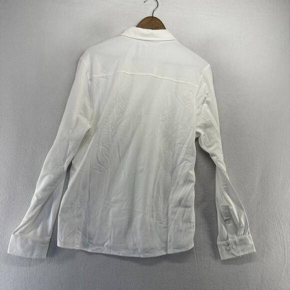 Texas A&M Shirt men's Medium White A&M University Performance Knit Button NEW - Picture 9 of 11